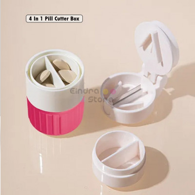 4 In 1 Pill Cutter Box